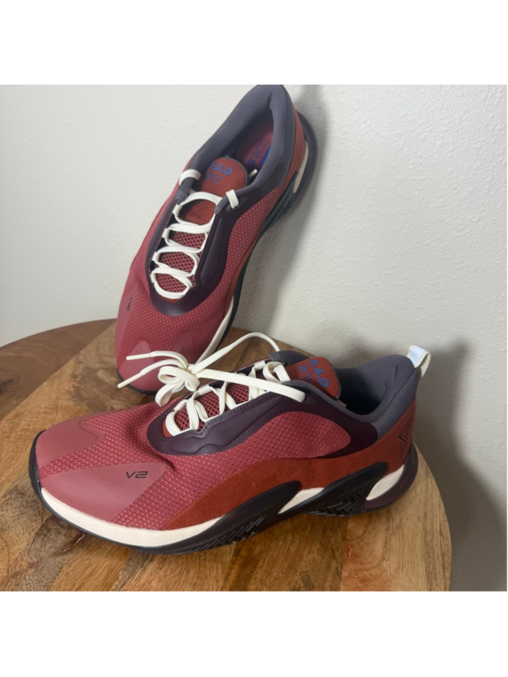 Men's RAD Athletic Shoes Size 10.5 Red Gray